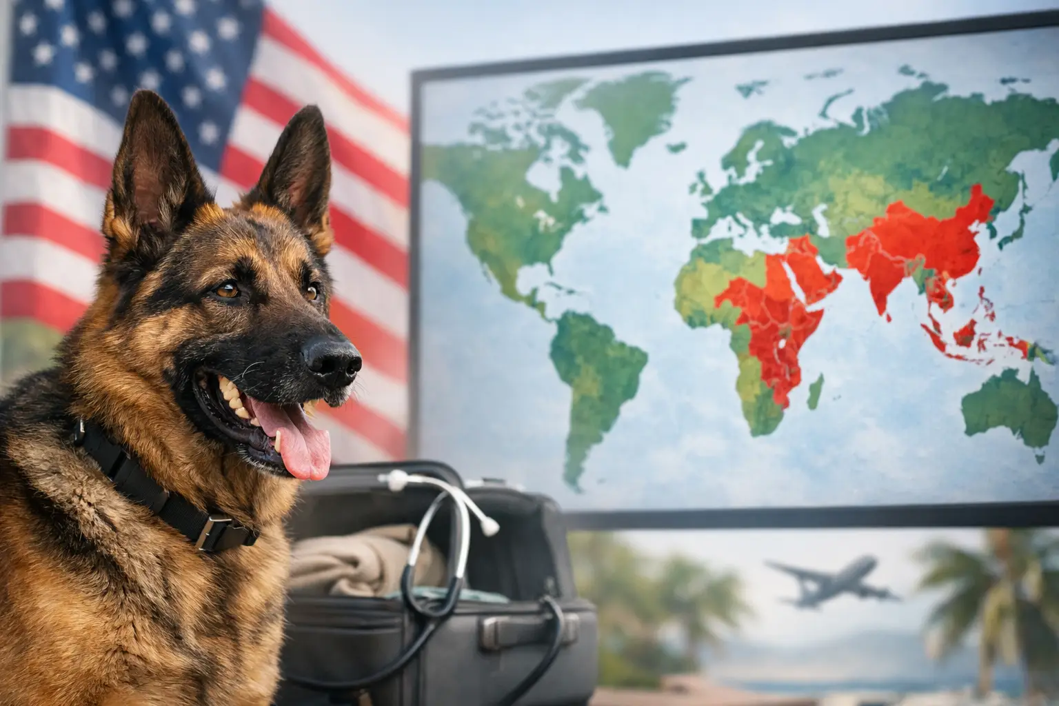 USA CDC High-Risk Countries for Dog Rabies